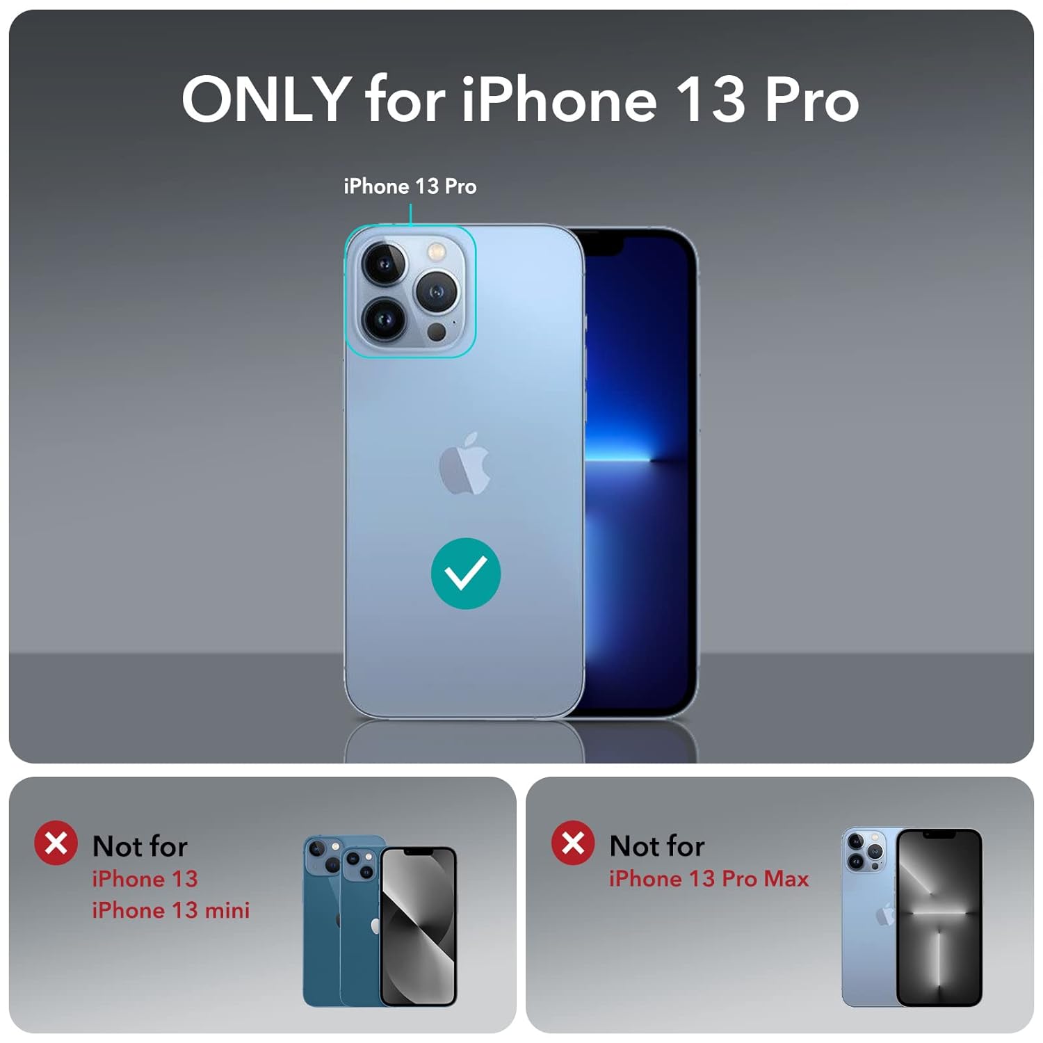 For iPhone 13 Pro Case, Compatible with MagSafe, Shockproof (HaloLock) Frosted - Image 2