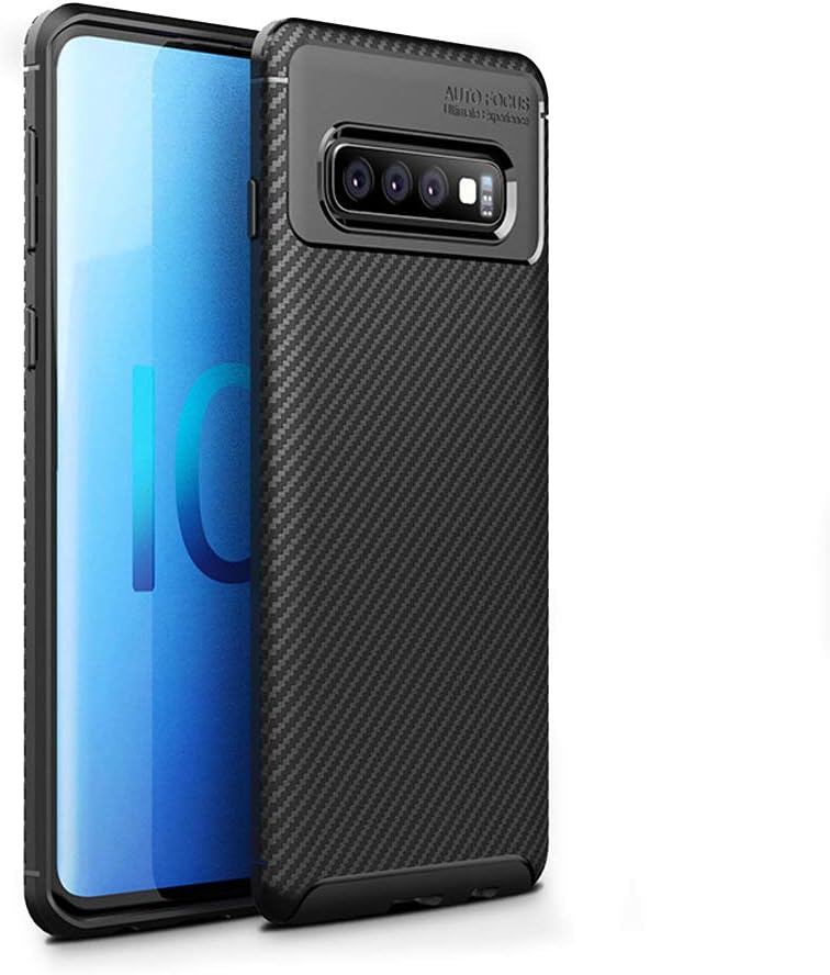 For Samsung Galaxy S10 Case, Protective Carbon Fiber Lightweight Ultra Thin Slim