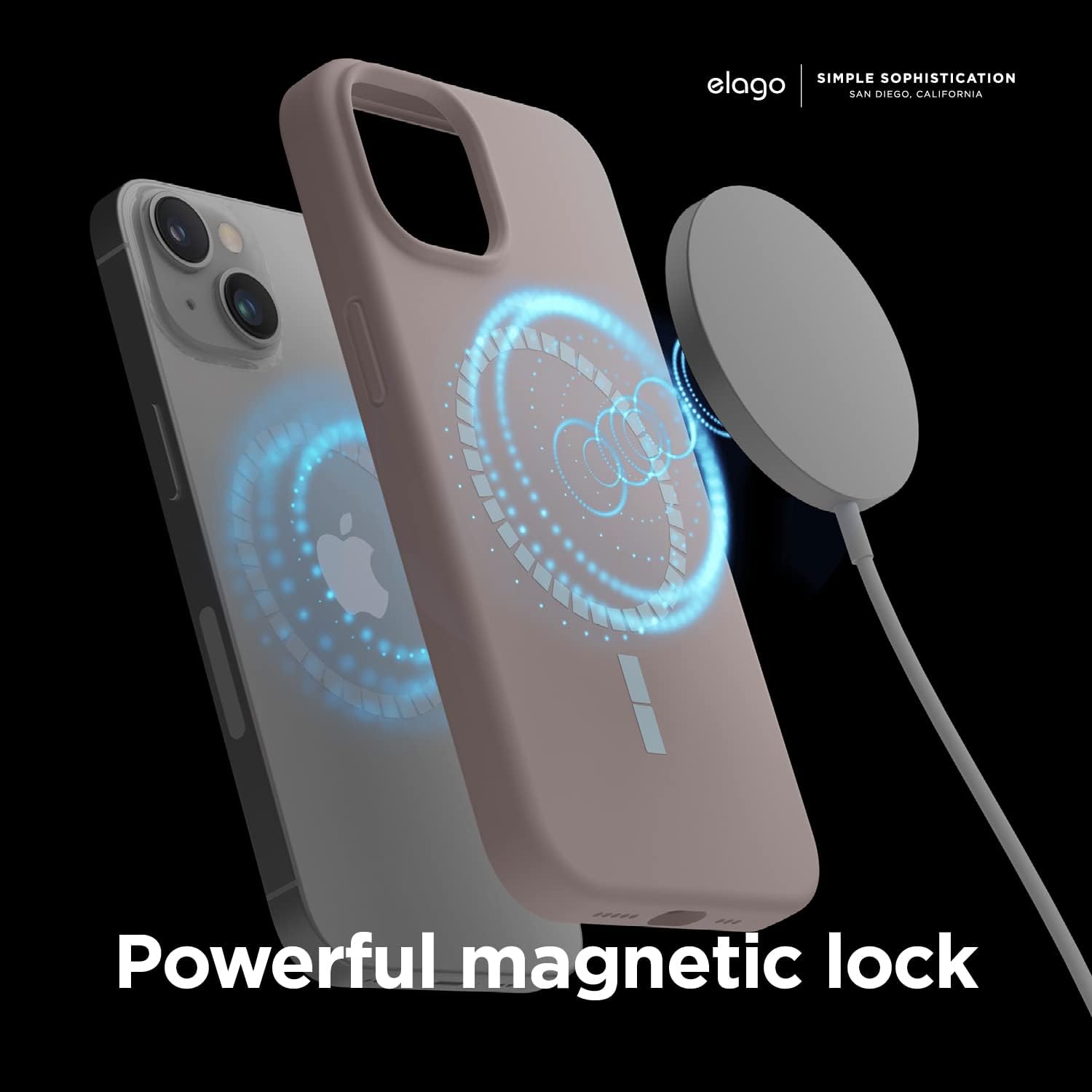 Magnetic Silicone Case Compatible with iPhone 14 Plus (6.7") - Lovely Pink - Image 5