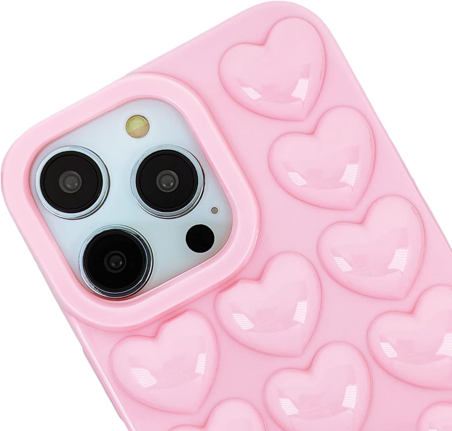 For iPhone 14 Pro Cute Girly 6.1 inch Gel Case - Baby Pink - Image 4