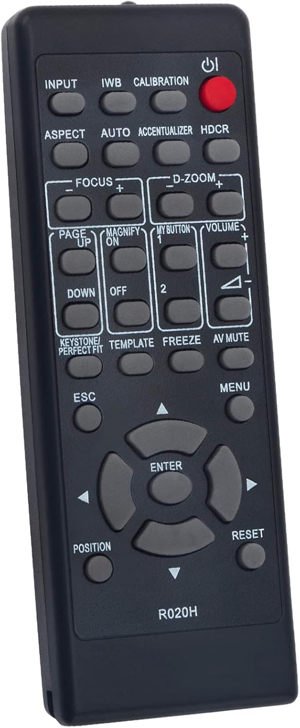 R020H Replacement Remote fit for Hitachi Projector CP-AX2503 CP-AW2503 CP-AW2505 - Image 2