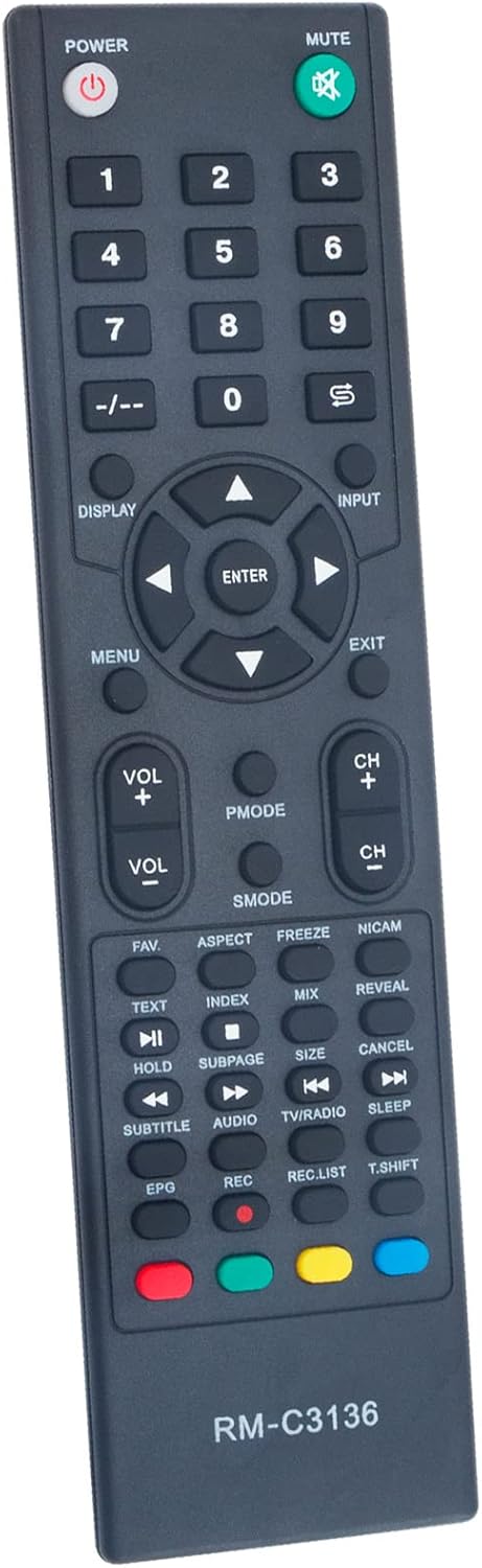 Replacement Remote for JVC Smart TV LT-42N550A LT-48N770A LT-55N770A - Image 2