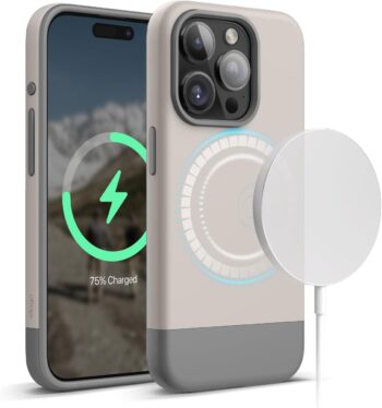 For iPhone 15 Pro Case, Two-Tone Design, Full Body Protective Case