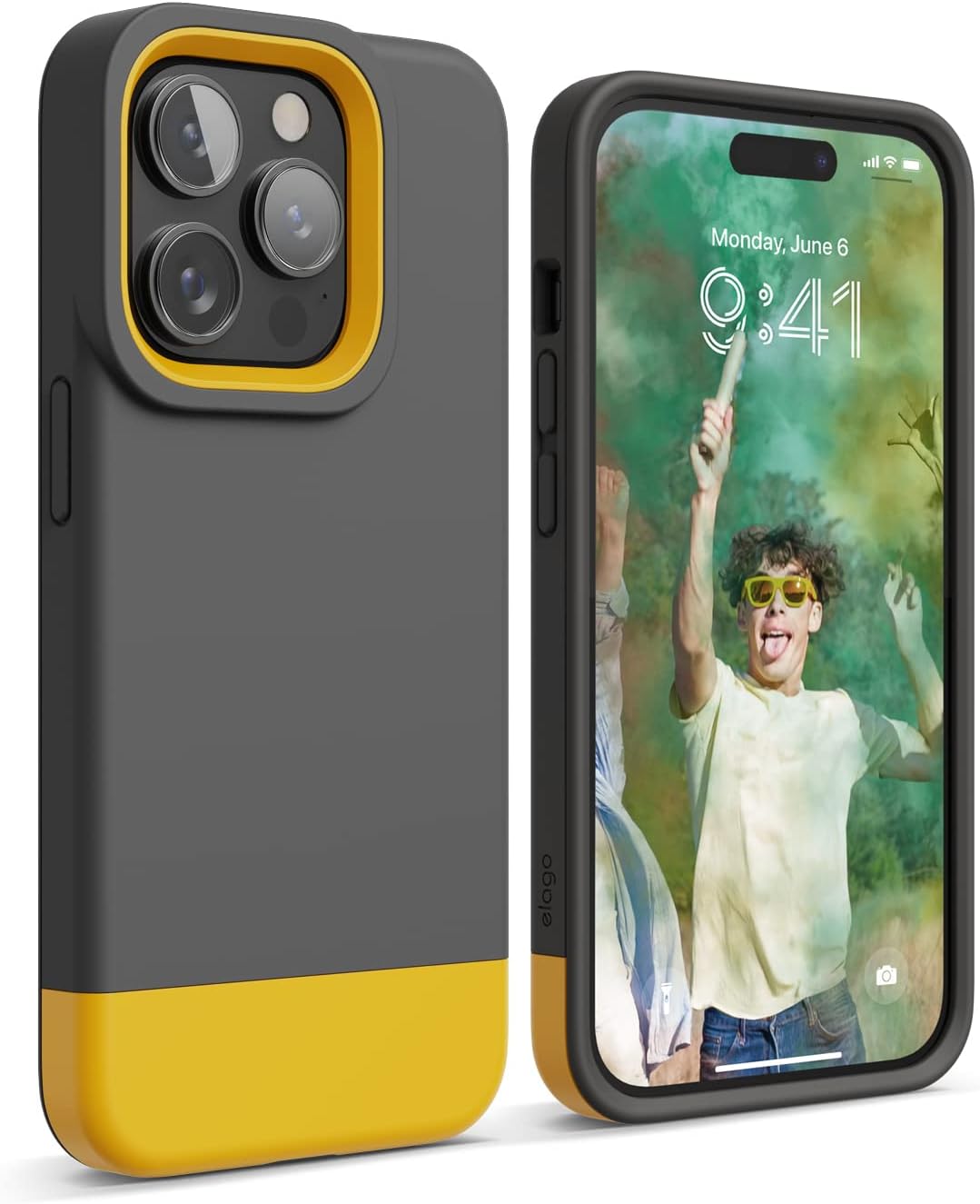 For iPhone 14 Pro (6.1"), Simple and Unique, Protective TPU Shockproof Case