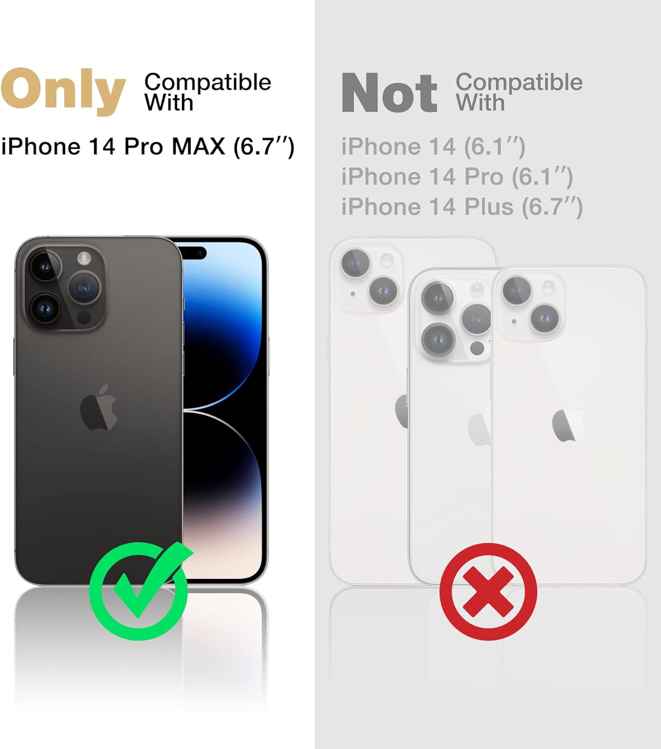 For iPhone 14 Pro Max Screen Protector and Heavy Duty Kickstand Protection Case - Image 2