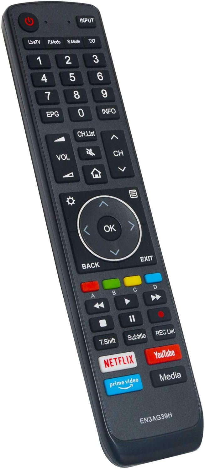 New EN3AG39H Remote Control with Hisense LCD LED TV-Netflix YouTube PRIMEVIDEO - Image 2