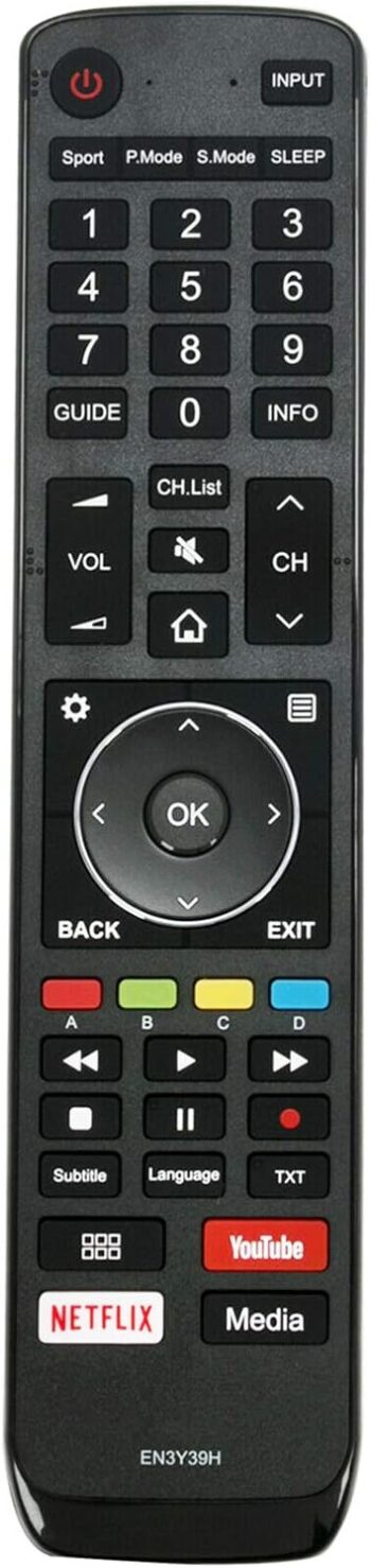 New EN3Y39H Remote Control sub EN-3A31 EN3A31 Compatible with Hisense LCD LED TV