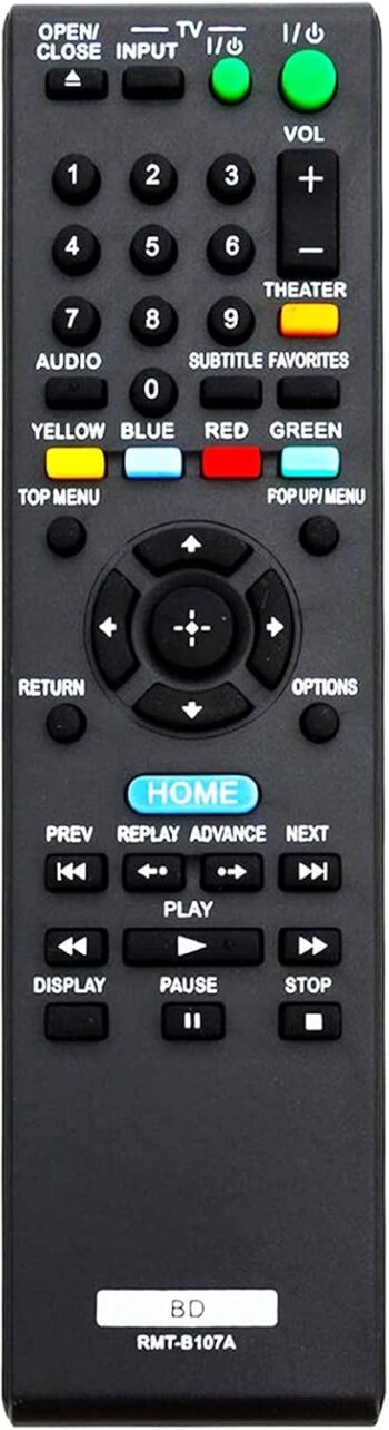 New RMT-B107A RMTB107A Replacement Remote Control Suit for Sony Blu-ray Disc DVD
