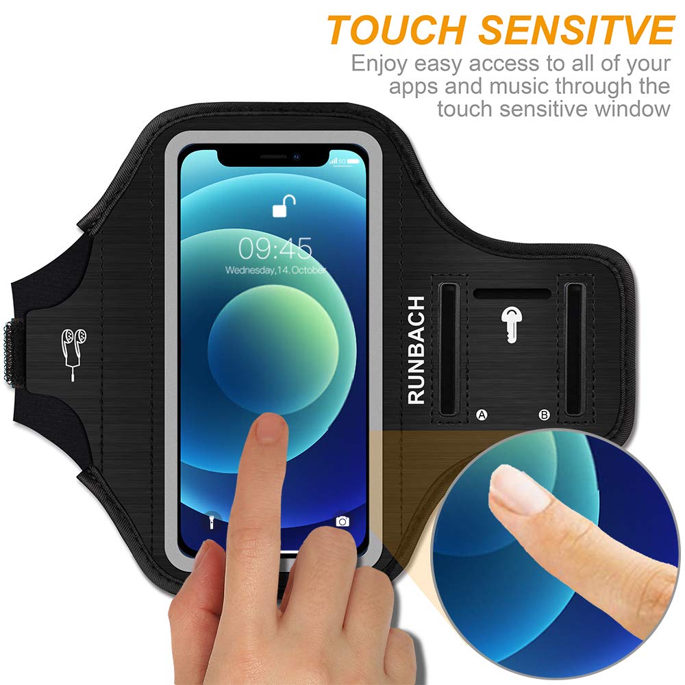 Armband for iPhone Sweatproof Running Exercise Gym Bag with Card Slot - Image 3