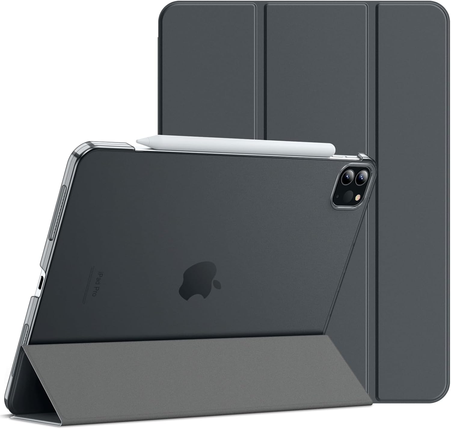 Case for iPad Pro 11-Inch, 2021/2020/2018 Model, for Pencil, Cover , Dark Grey