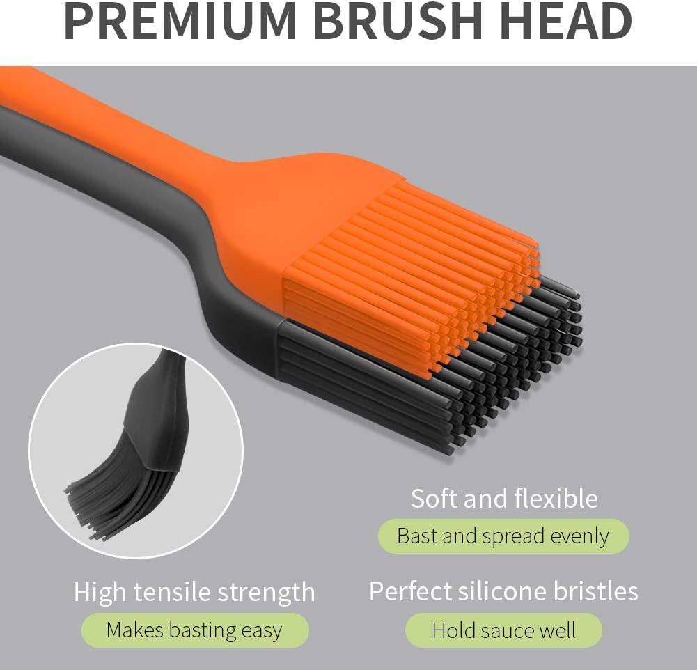 Silicone Basting Pastry Brush - Cooking Brush for Oil Sauce Butter Marinades - Image 4