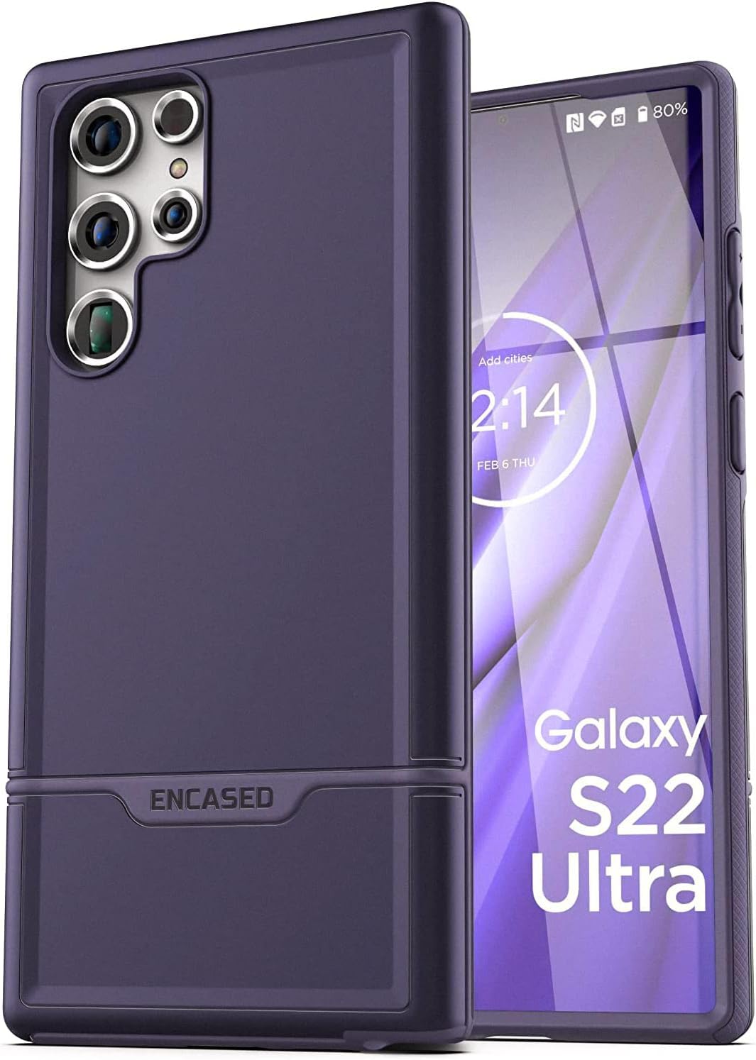 Samsung Galaxy S22 Ultra, Shockproof Protective Case - Purple