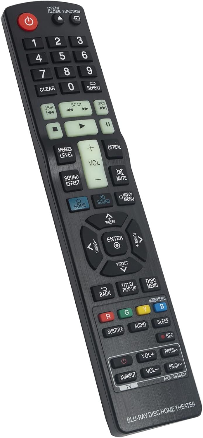 New AKB73635401 Replacement Remote Control sub AKB73635402 fit for LG Blu-ray - Image 2