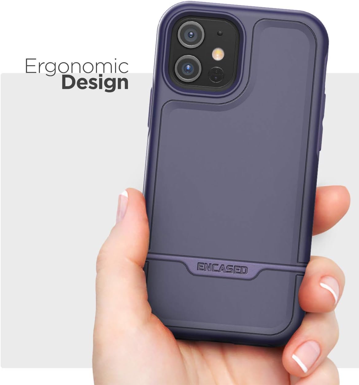 Protective iPhone 12/iPhone 12 Pro Case Purple (2020) Military Grade Cover - Image 4