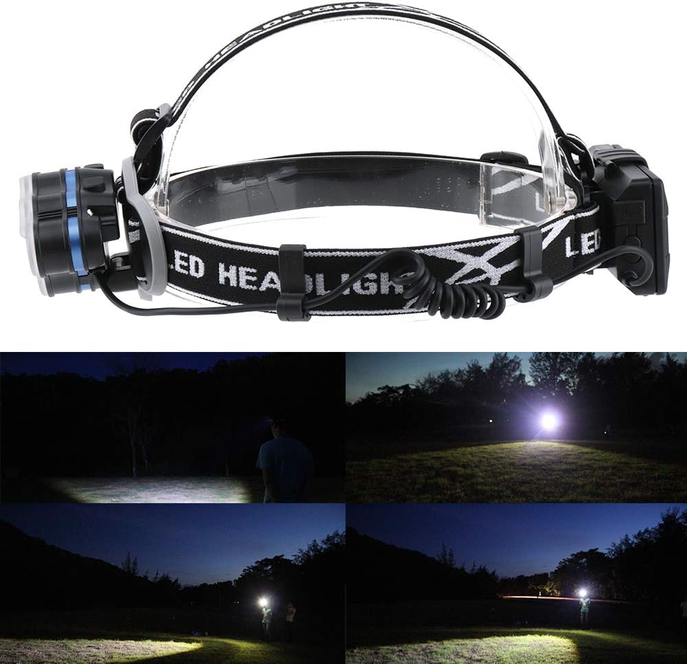 Rechargeable Headlamp, 8 Modes Multi-Function Headlight Flashlight 18000 Lumens - Image 8
