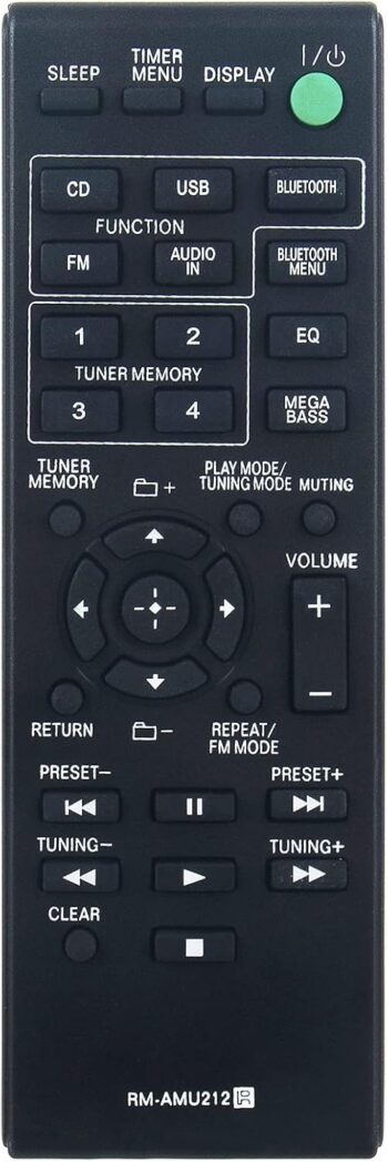 New RM-AMU212 RMAMU212 Replacement Remote Control fit for Sony Home Audio System