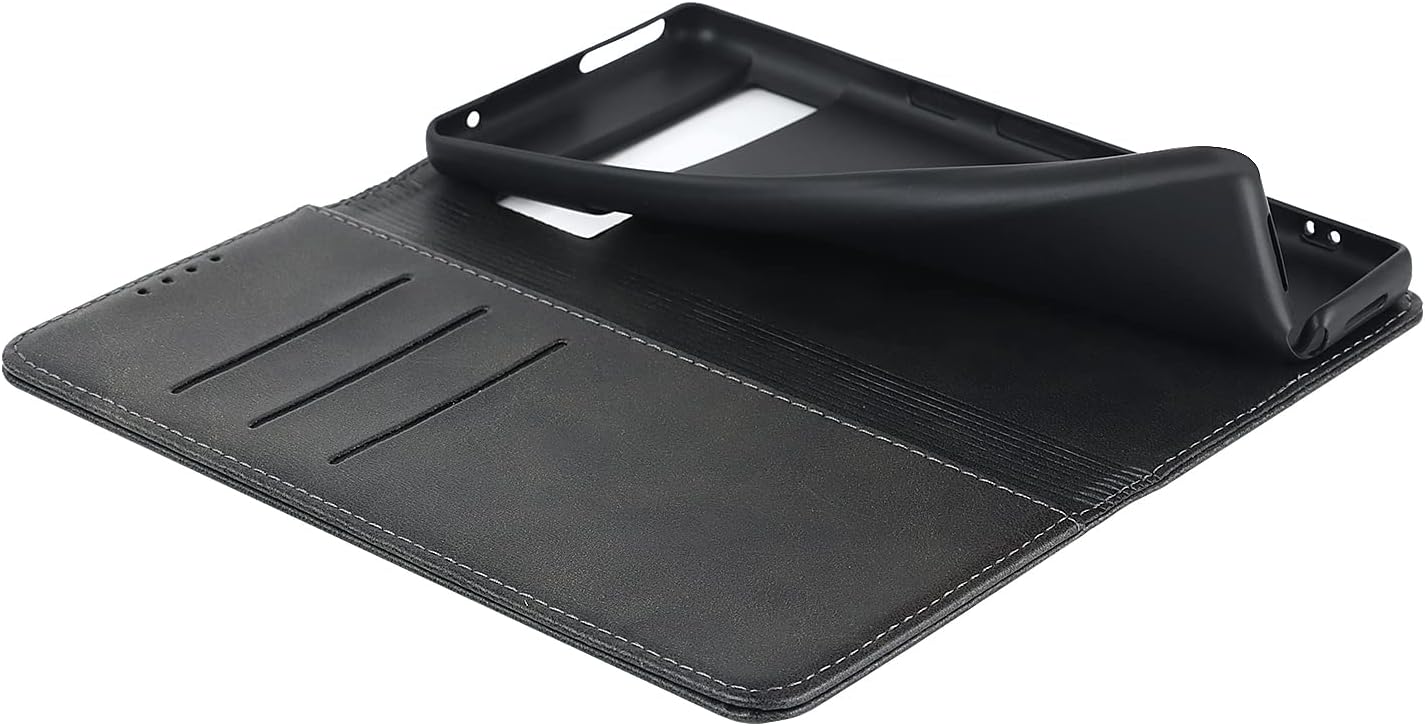 For Google Pixel 7 Pro Cowhide Pattern PU Leather Flip Magnetic Kickstand Case - Image 4