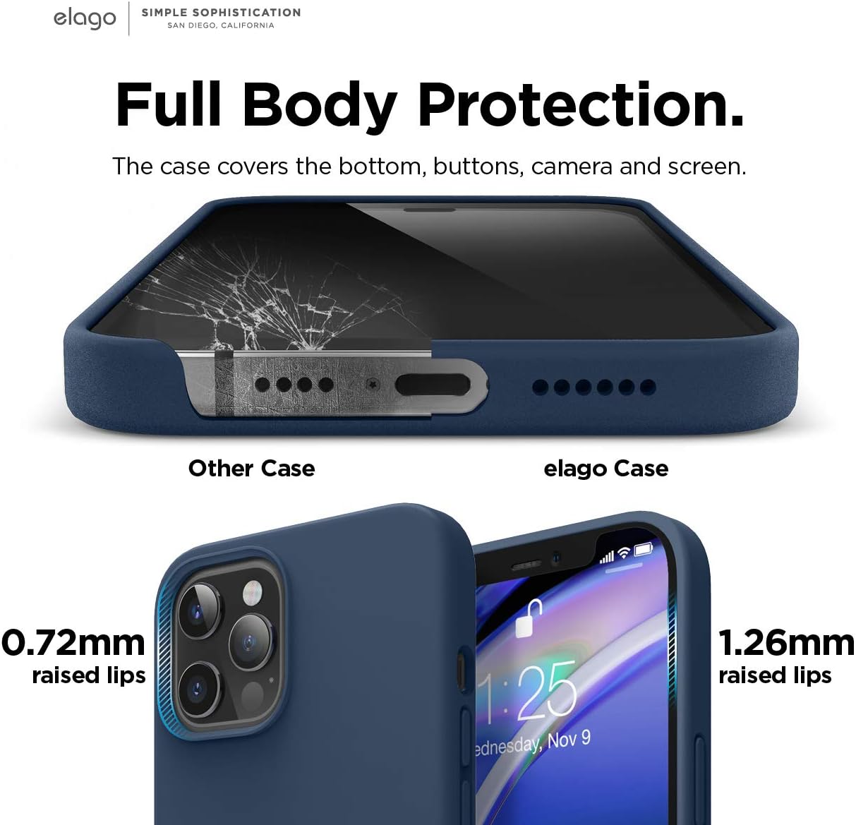 Liquid Silicone Case Designed for iPhone 12 Pro Max Case (6.7") (Pacific Blue) - Image 6