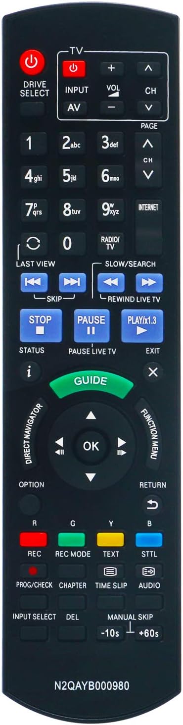 Replacement Remote Control Suit for Panasonic DVD Recorder