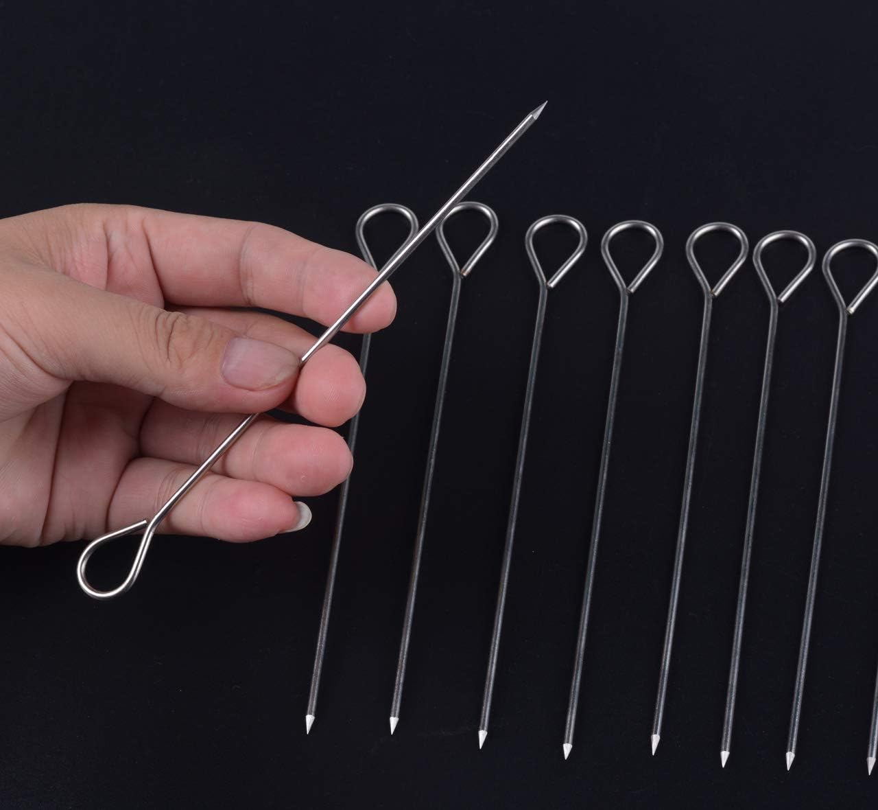 30 pcs 6 inches Turkey Lacers for Trussing Turkey, Stainless Steel Skewers - Image 3