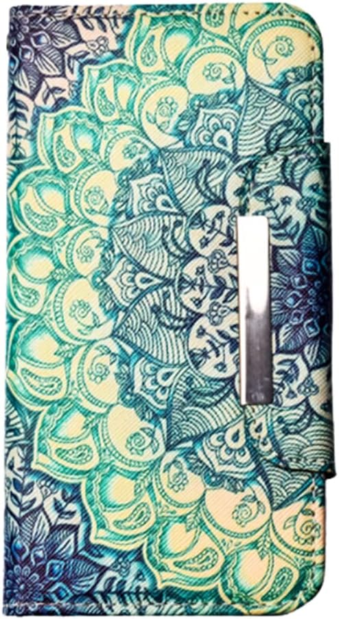 For iPhone 14 Pro Max Magnetic Detachable 2 in 1 Wallet Case Mandala Design - Image 3