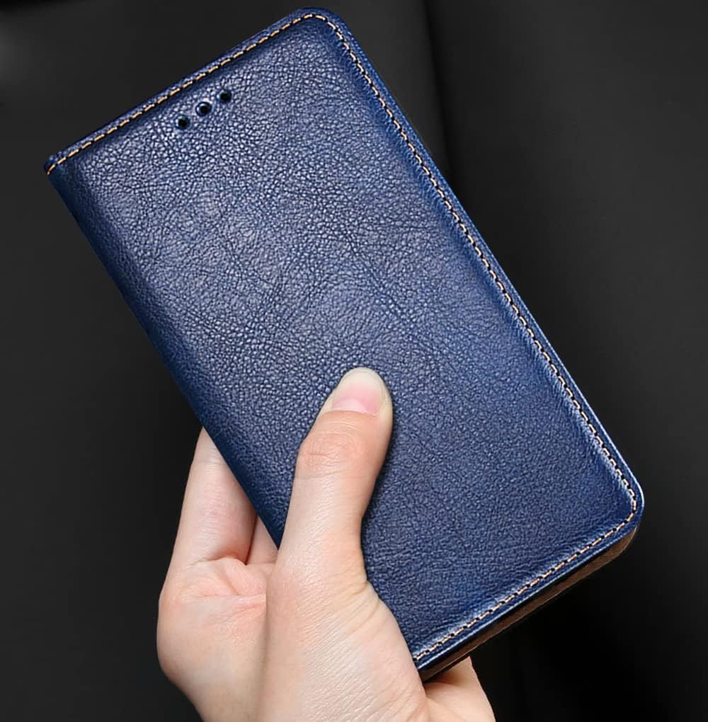 For Samsung Galaxy A54 5G (6.4 Inch) PU Leather Shockproof Magnetic Case (Blue) - Image 5