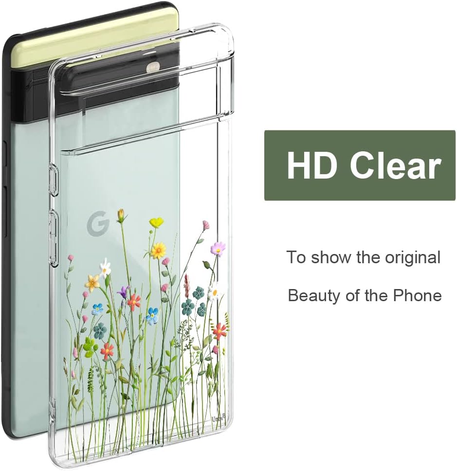 For Google Pixel 6 Clear, Soft TPU Shock Absorption Protective Back Cover Case - Image 6