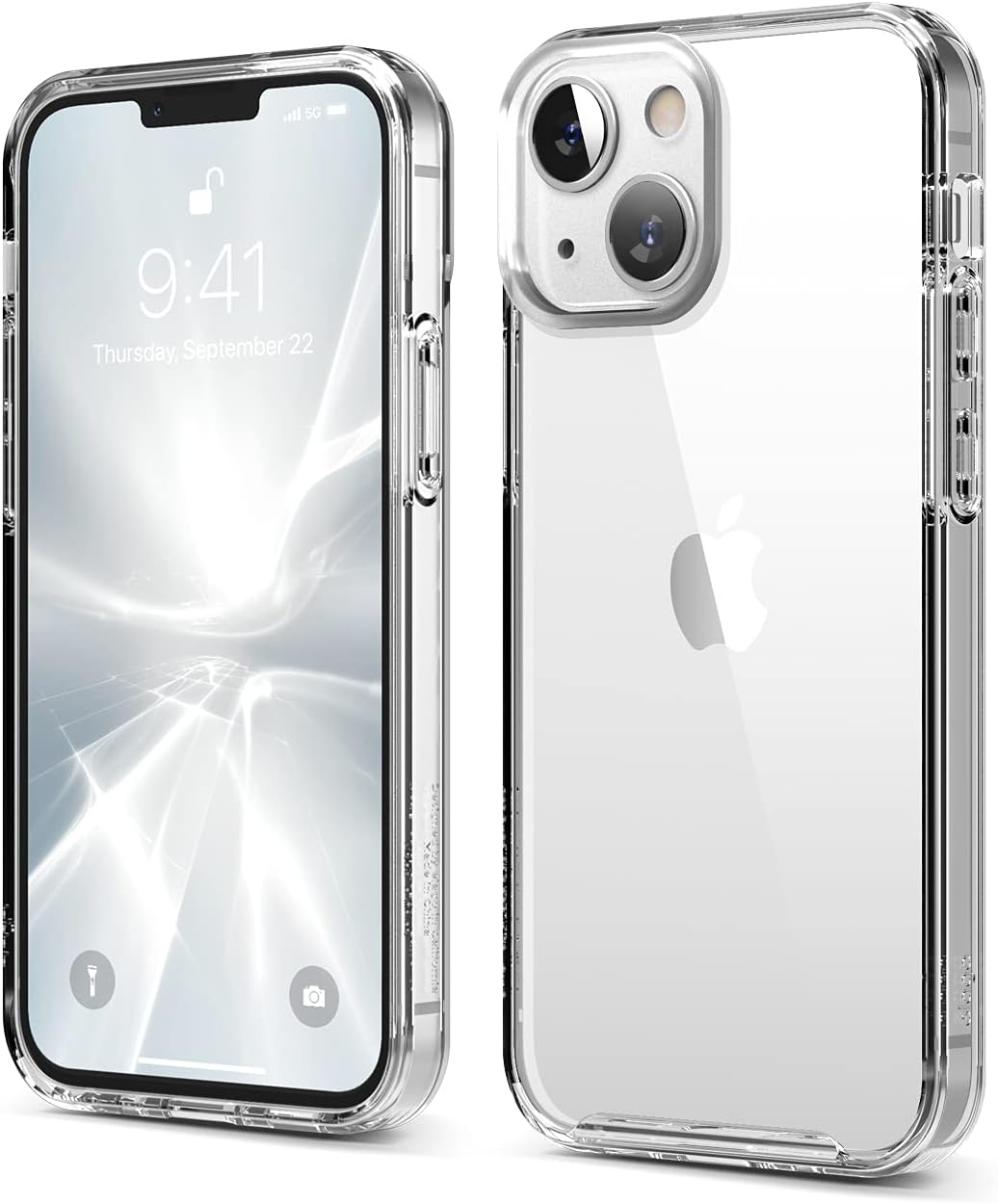 PC + TPU Hybrid Clear Case Compatible with iPhone 13 (5.4") - Image 9