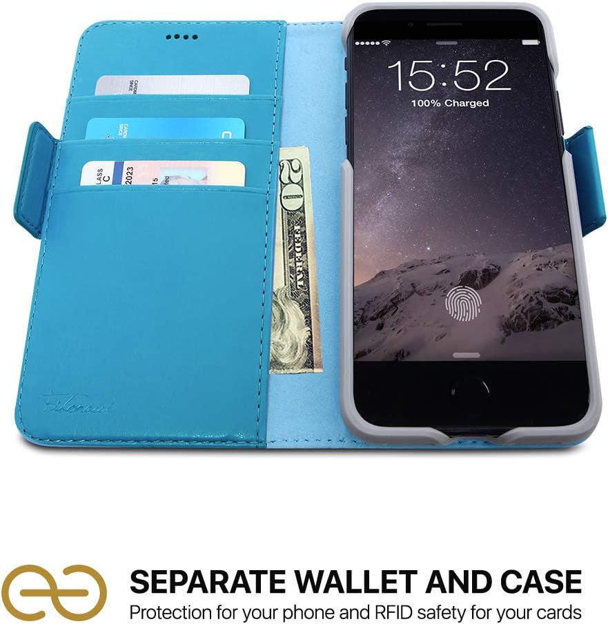 2-in-1 Wallet Case for Apple iPhone 8 Plus & 7 Plus - Luxury Leather - Image 2