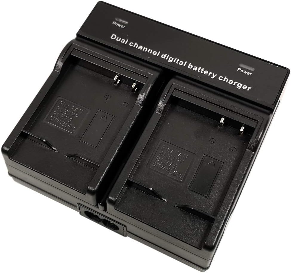 Dual-Channel Battery Charger +4X 940mAh Battery for Panasonic DMW-BLE9E BLE9 - Image 5