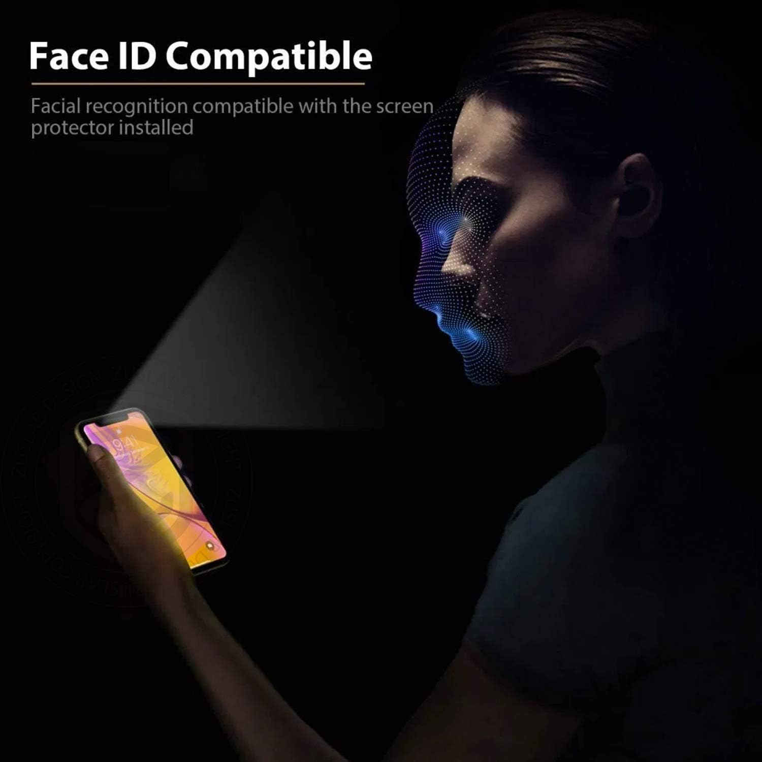 Anti-Blue Light Tempered Glass Screen Protector for Apple-iPhone 12 Pro Max 6.7" - Image 5