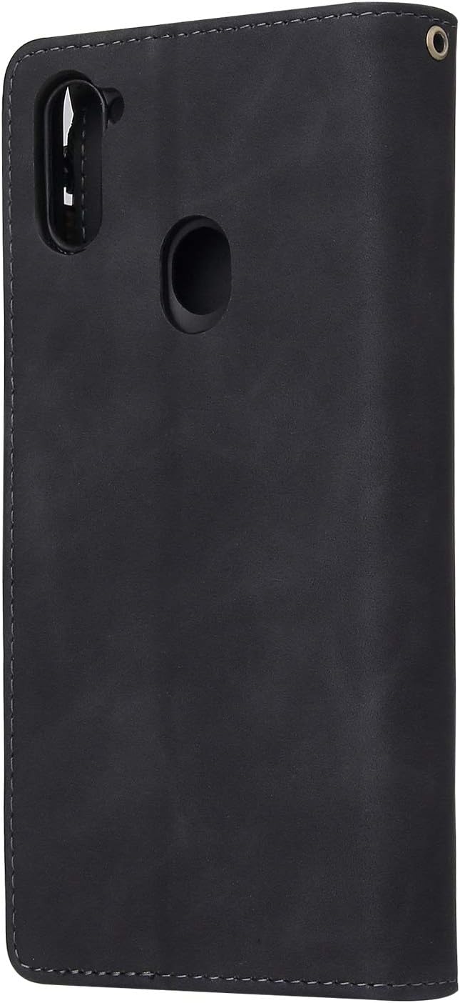For Samsung Galaxy A11 Tempered Glass Screen Protector and Leather Flip Wallet - Image 8