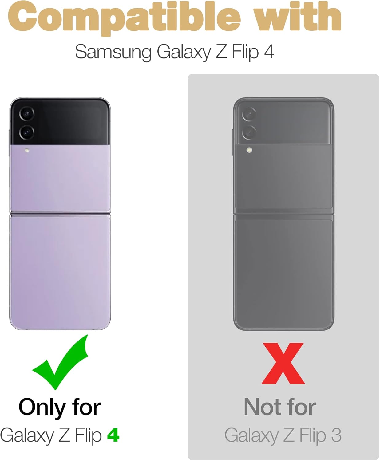 Samsung Galaxy Z Flip 4 5G Case, Full-Body Dual Layer Rugged Case - Image 2