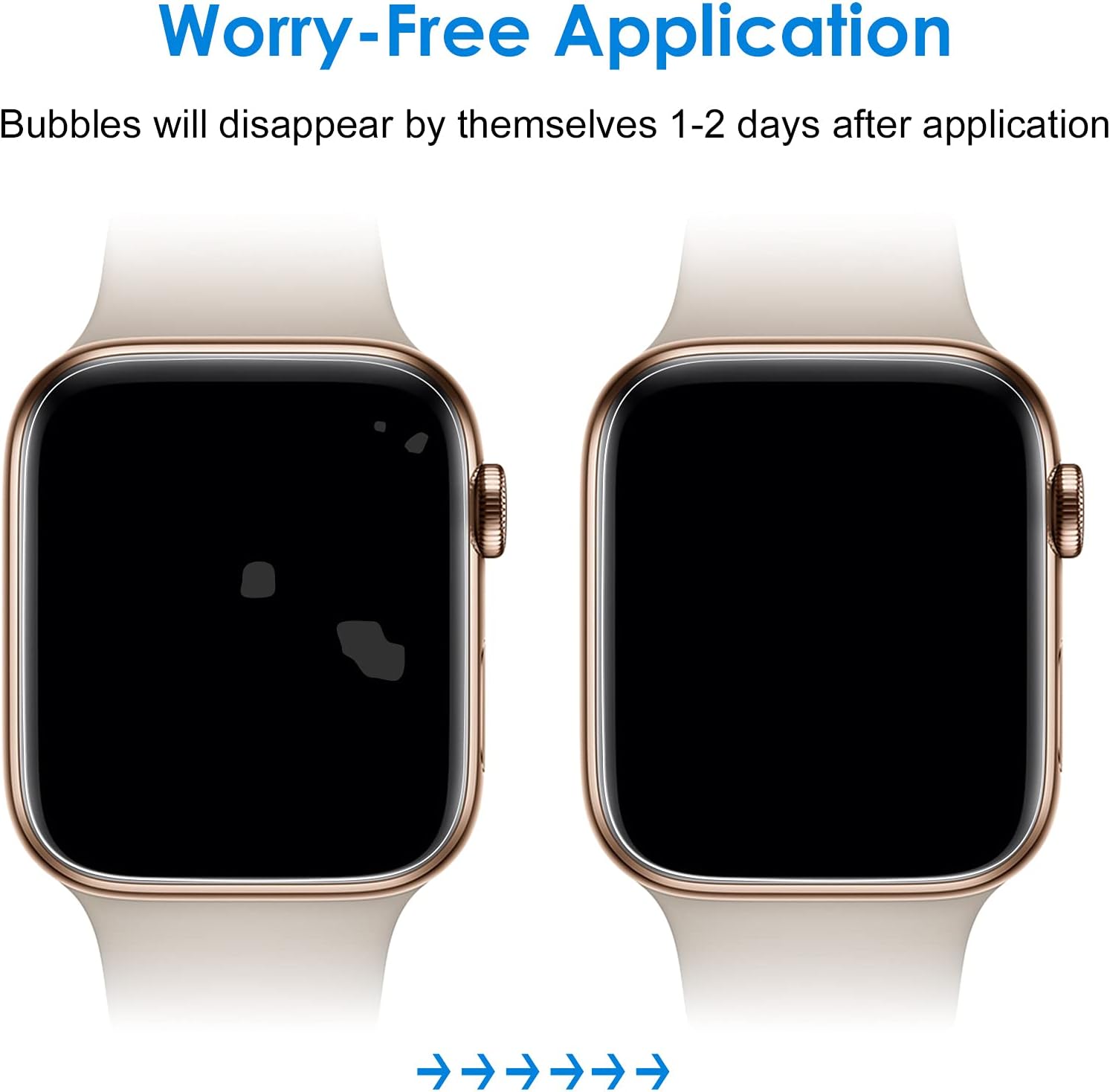 Screen Protector for Apple Watch SE (2022/2020) /Series 6 5 4 40mm, TPU HD Clear - Image 3