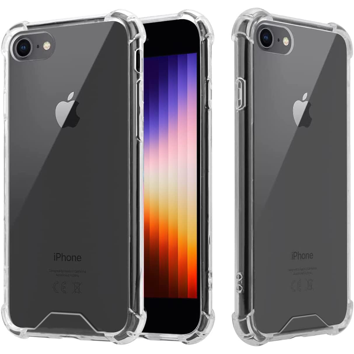 Crystal Case Cover for iPhone SE3/SE2/7/8 (4.7") - Ultra Clear Slim TPU Bumper