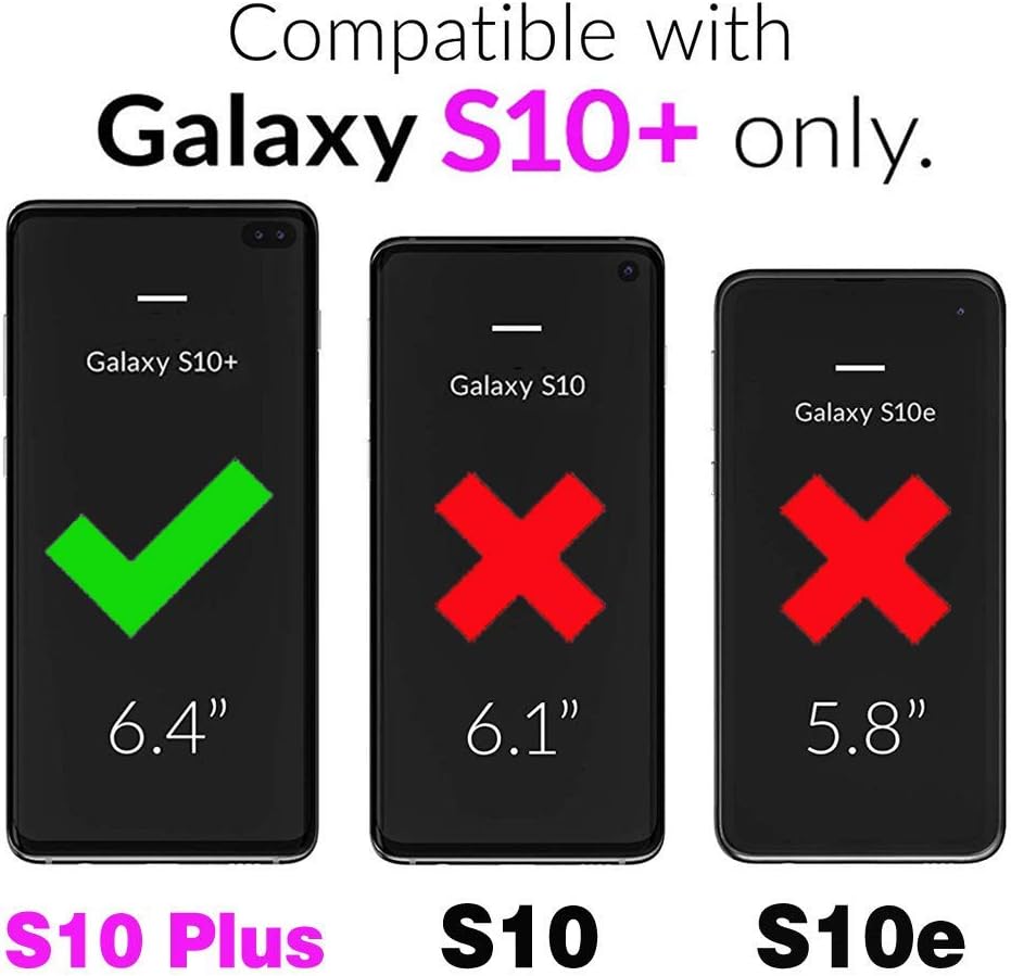 For Samsung Galaxy S10 Plus and Tempered Glass Screen Protector Case - Image 2