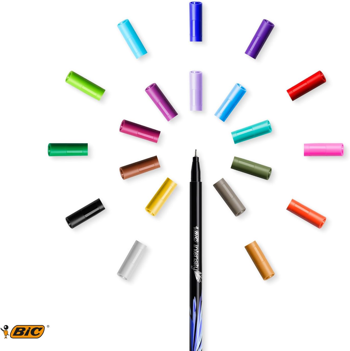 BIC Intensity Fine Felt Tip Pens Fine Point (0.8 mm) - Assorted Pastel (6 Pack) - Image 5
