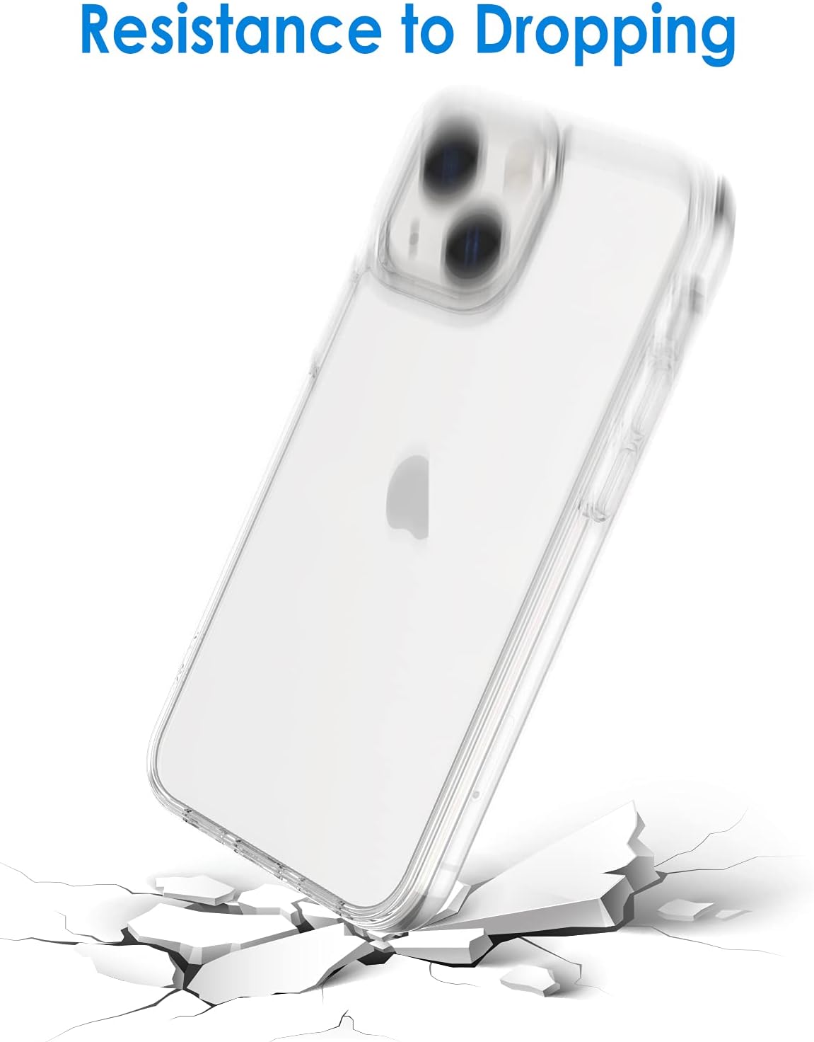 Case for iPhone 13 Mini 5.4", Shockproof Phone Bumper Cover, Anti-Scratch(Clear) - Image 6