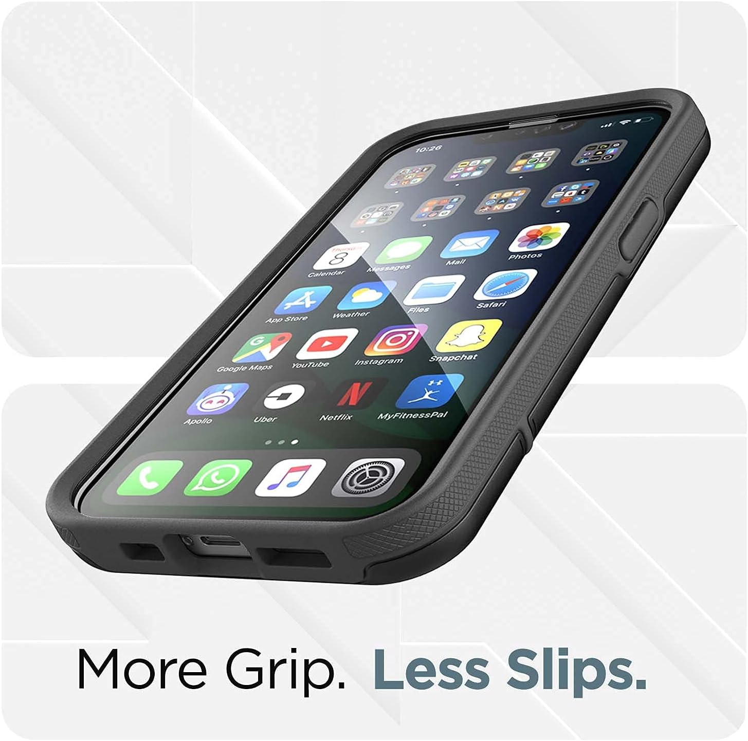 For iPhone 13 Pro Max Belt Clip Case (2021) Protective Shockproof Case (Black) - Image 5