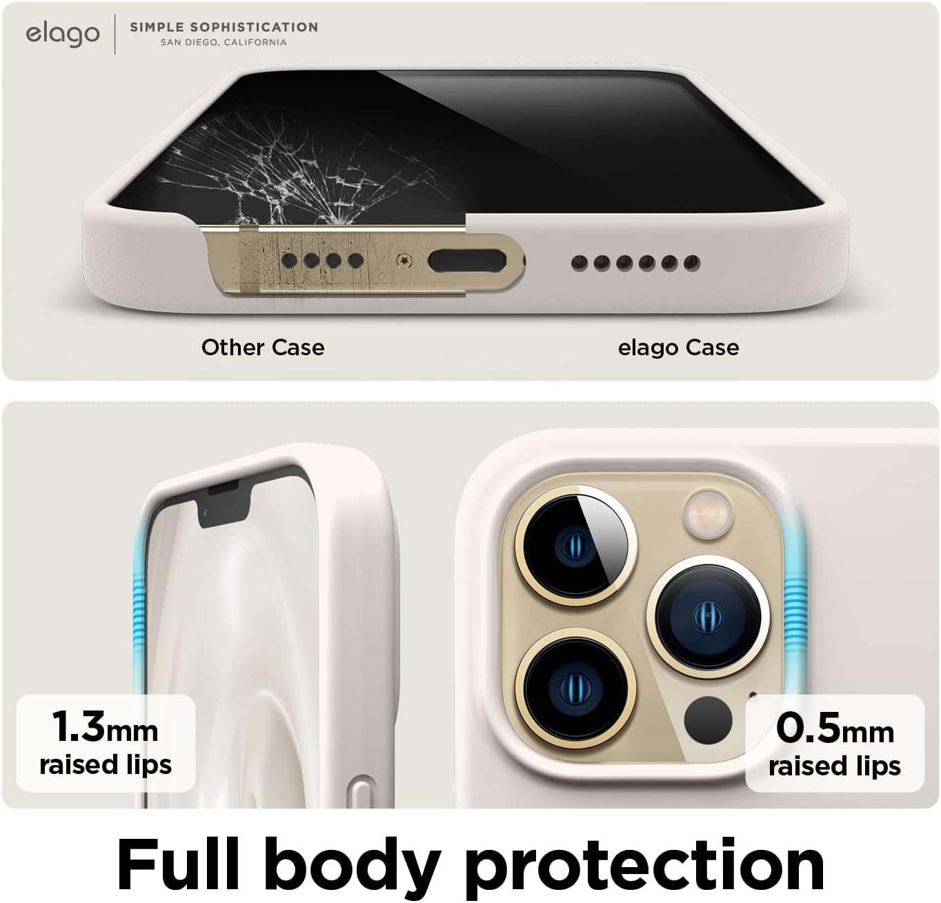 Liquid Silicone Case Compatible with iPhone 13 Pro Max Case (6.7") (Stone) - Image 5