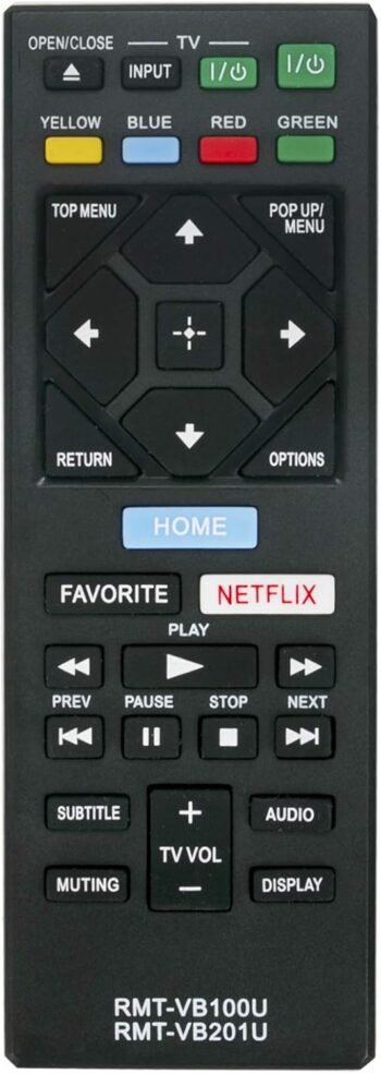 Remote Replacement for Sony Blu-ray Disc DVD Player