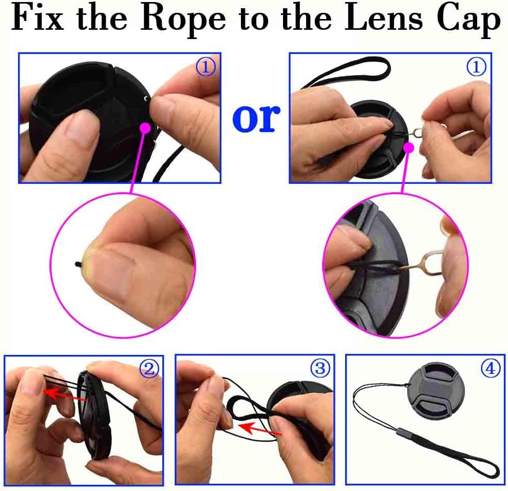 Lens Cap Cover with Keeper for AF-P DX NIKKOR 18-55mm f/3.5-5.6G VR Lens-2 Pack - Image 6