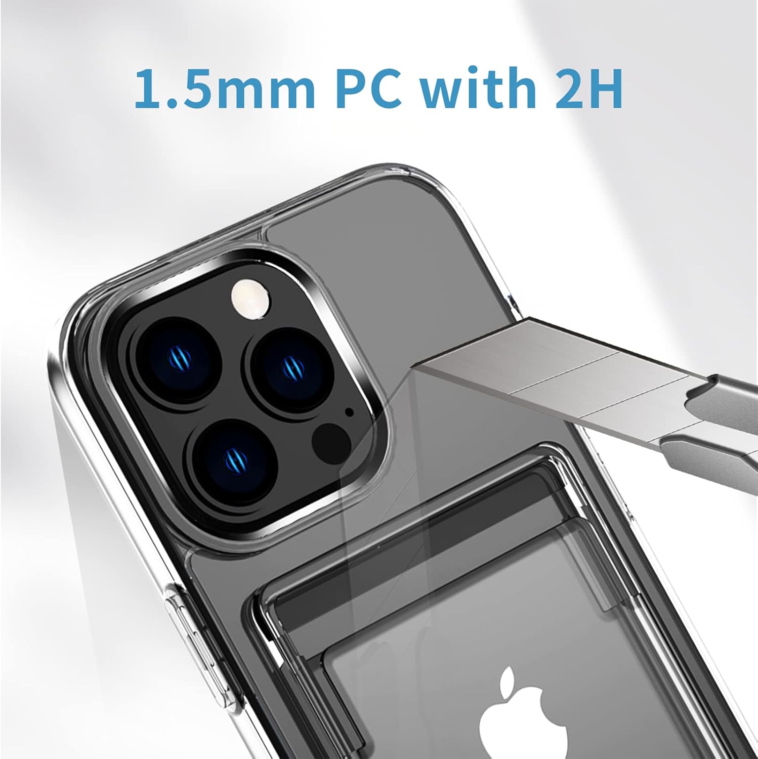 For iPhone 13 Pro with Dual Slot 360 Full Protection Anti-Scratch Case - Clear - Image 4