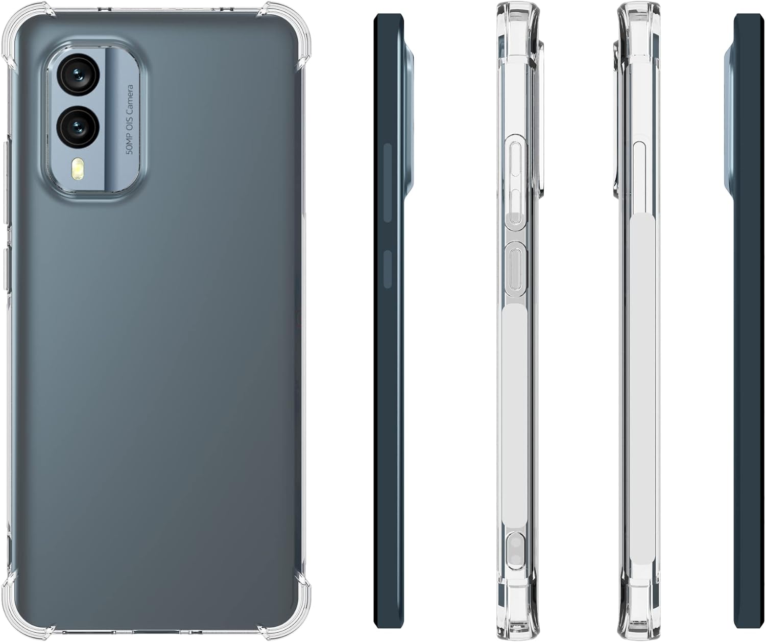 For Nokia X30 5G Clear TPU Four Corner Cover Transparent Soft - Case - Image 2