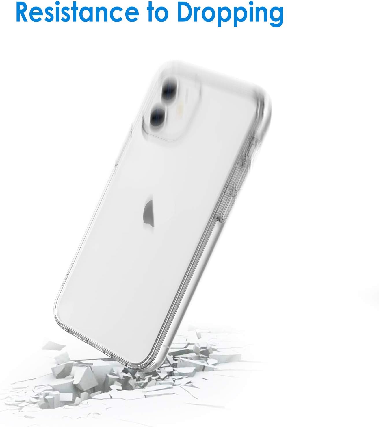Case for iPhone 12/12 Pro 6.1-Inch, Non-Yellowing Shockproof Phone Bumper(Clear) - Image 6