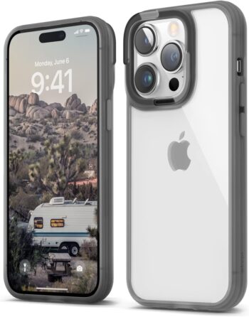 Dual Clear Case Compatible with iPhone 14 Pro Case (6.1"), PC + TPU Technology