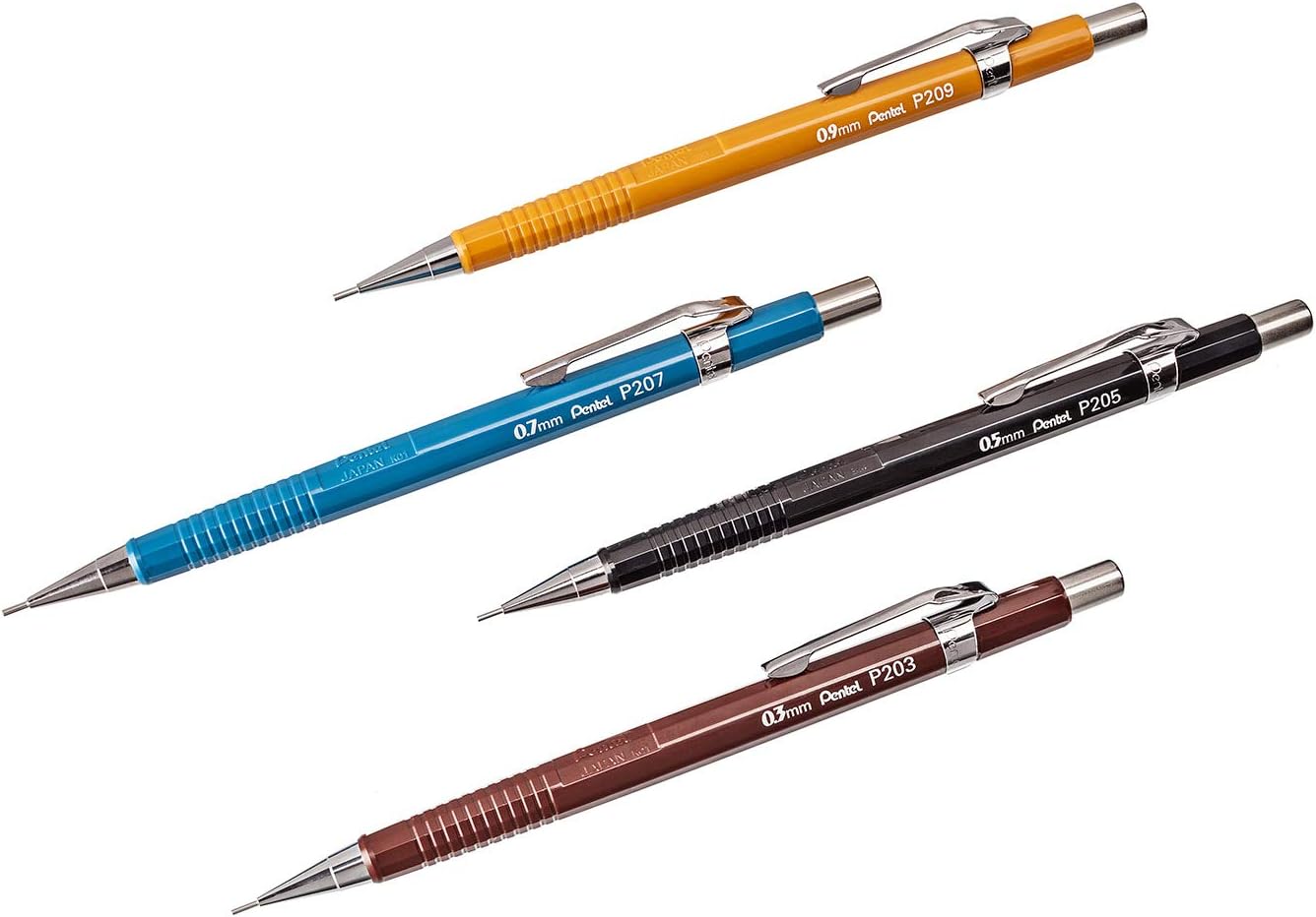 Pentel P200 Series Mechanical Pencil 0.5mm Black Barrel (YP205A-HB) - Image 8