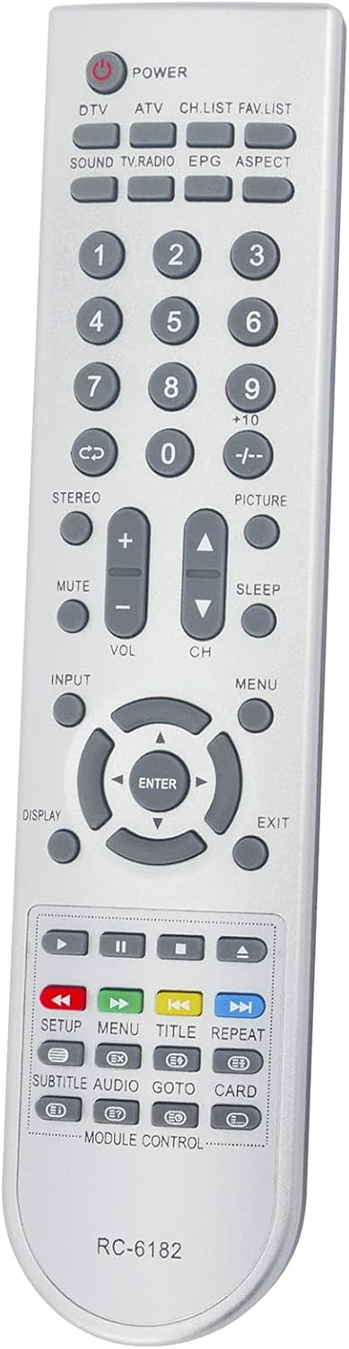 Replacement Remote Control for TEAC HD Wide Screen LCD TV LCDV1955HD - Image 3