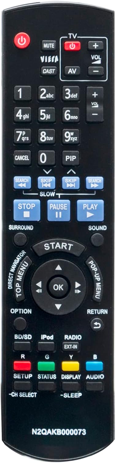 Replacement Remote fit for Panasonic Blu-ray Disc Player SC-BT200