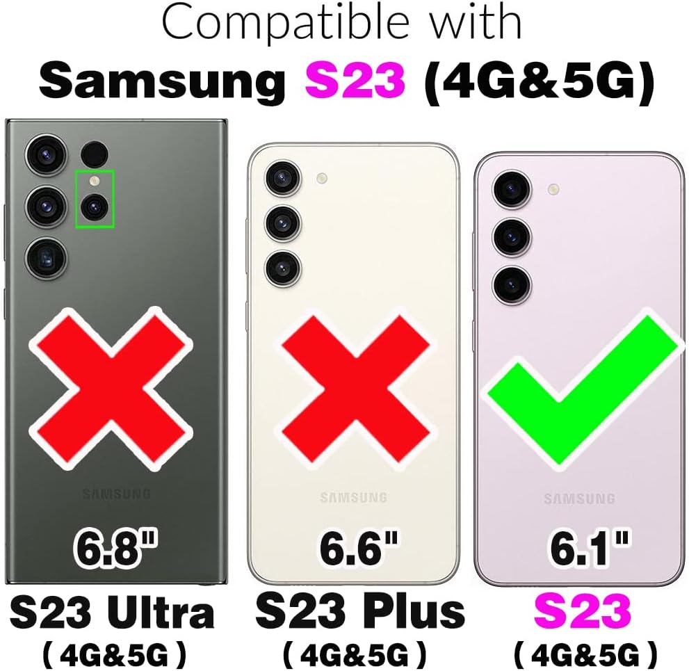 Case for Samsung Galaxy S23 5G TPU Slim Silicone Case w Tempered Glass Screen - Image 2